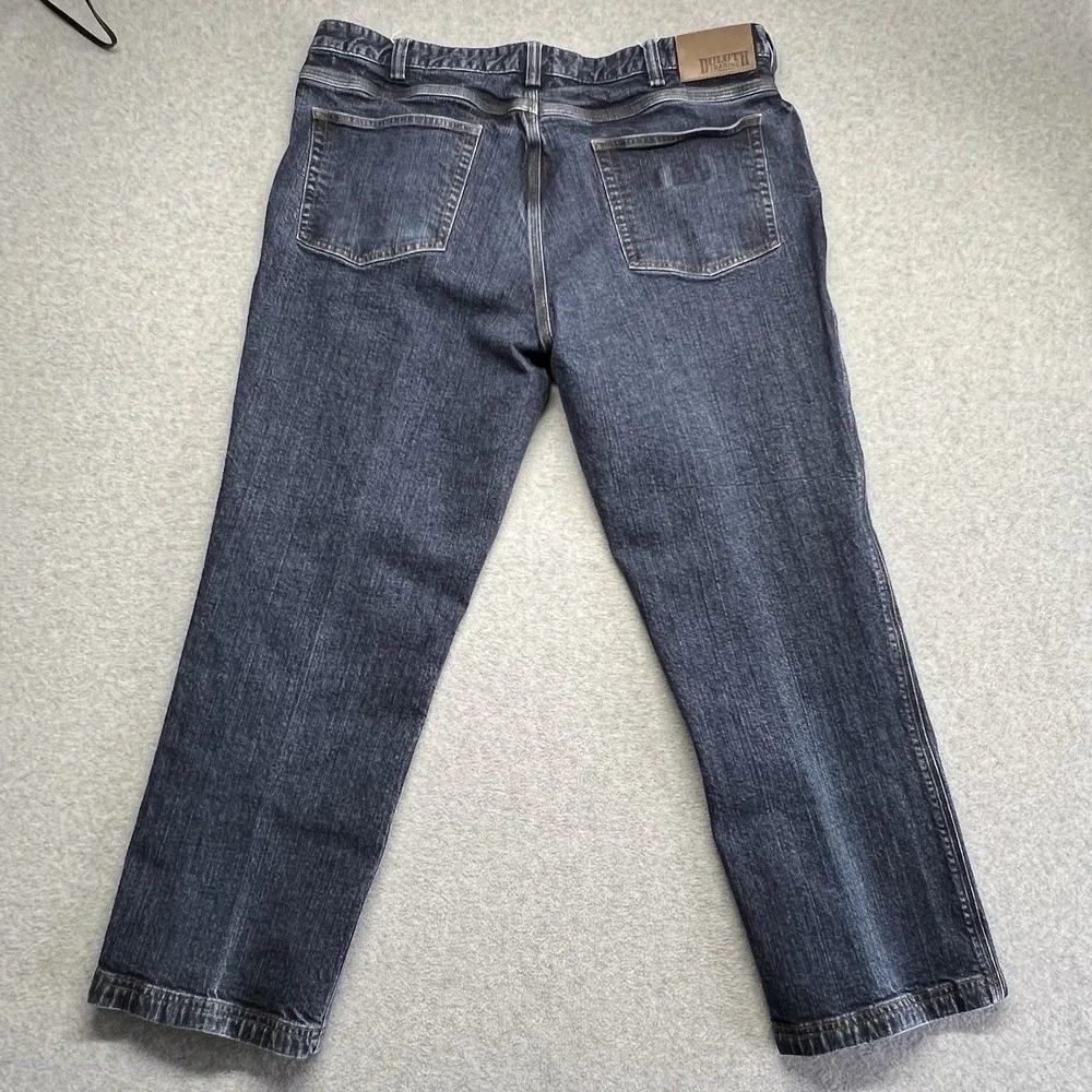 Duluth Trading Men's‎ Relaxed Straight Ballroom Flex Fit Blue Denim Jeans 42x30